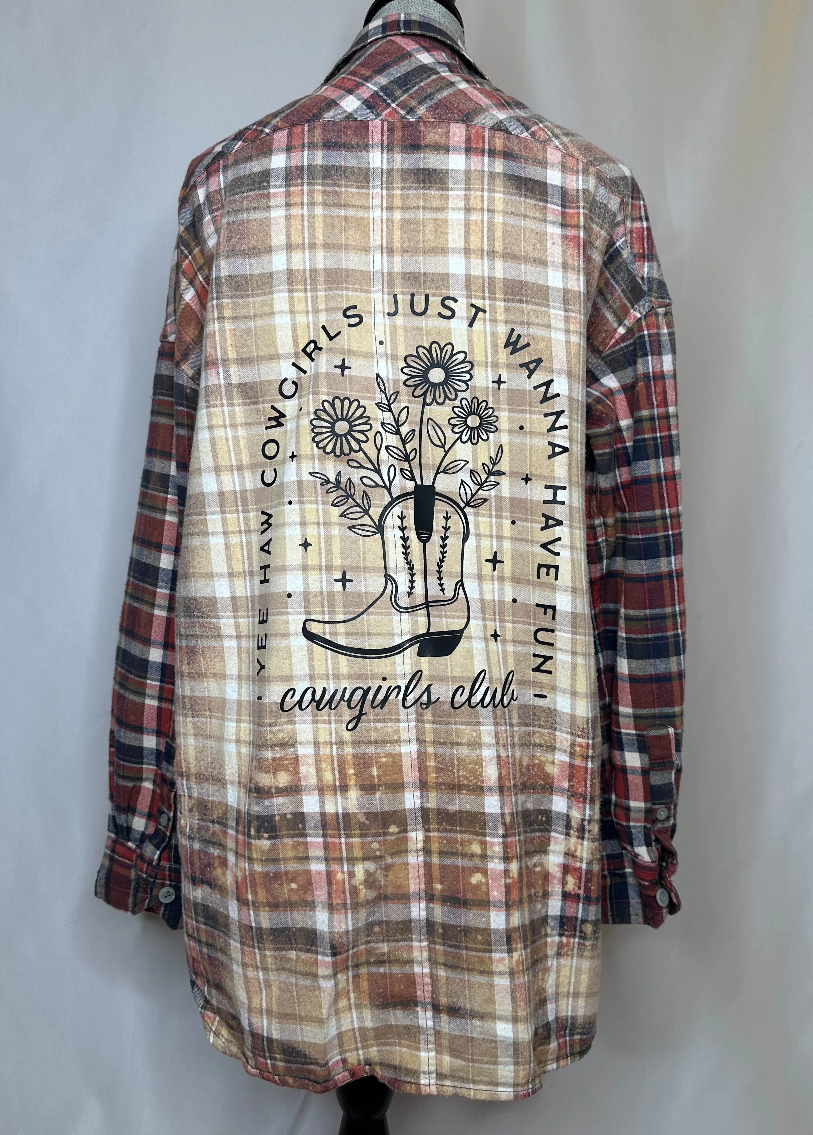 "Cowgirl Club" Womens Flannel