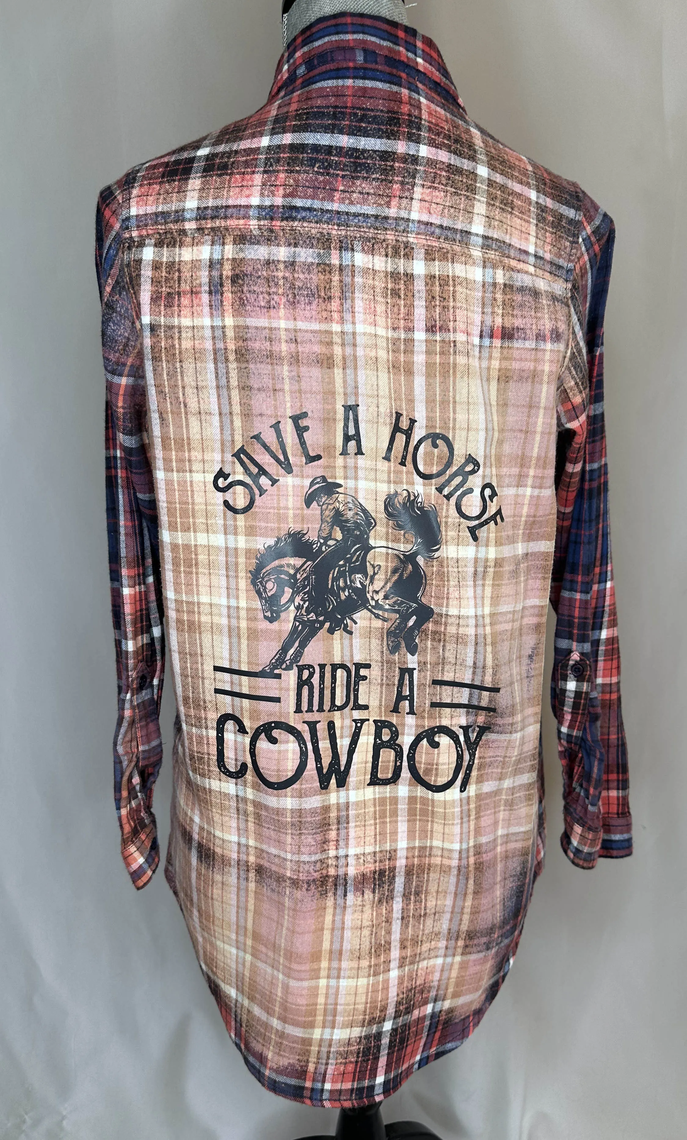 "Save a horse ride a cowboy" Women's Flannel
