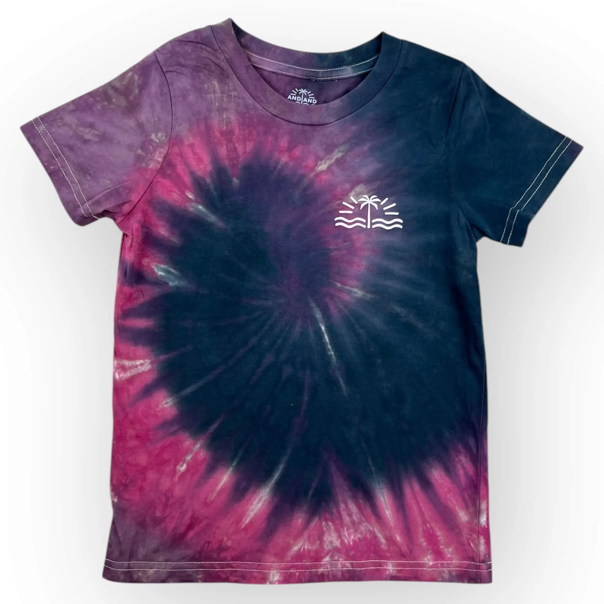 Red & Black Tie Dye Tee Age 6
