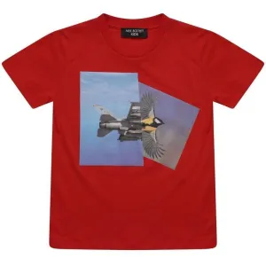 Red Flying Print T-Shirt
