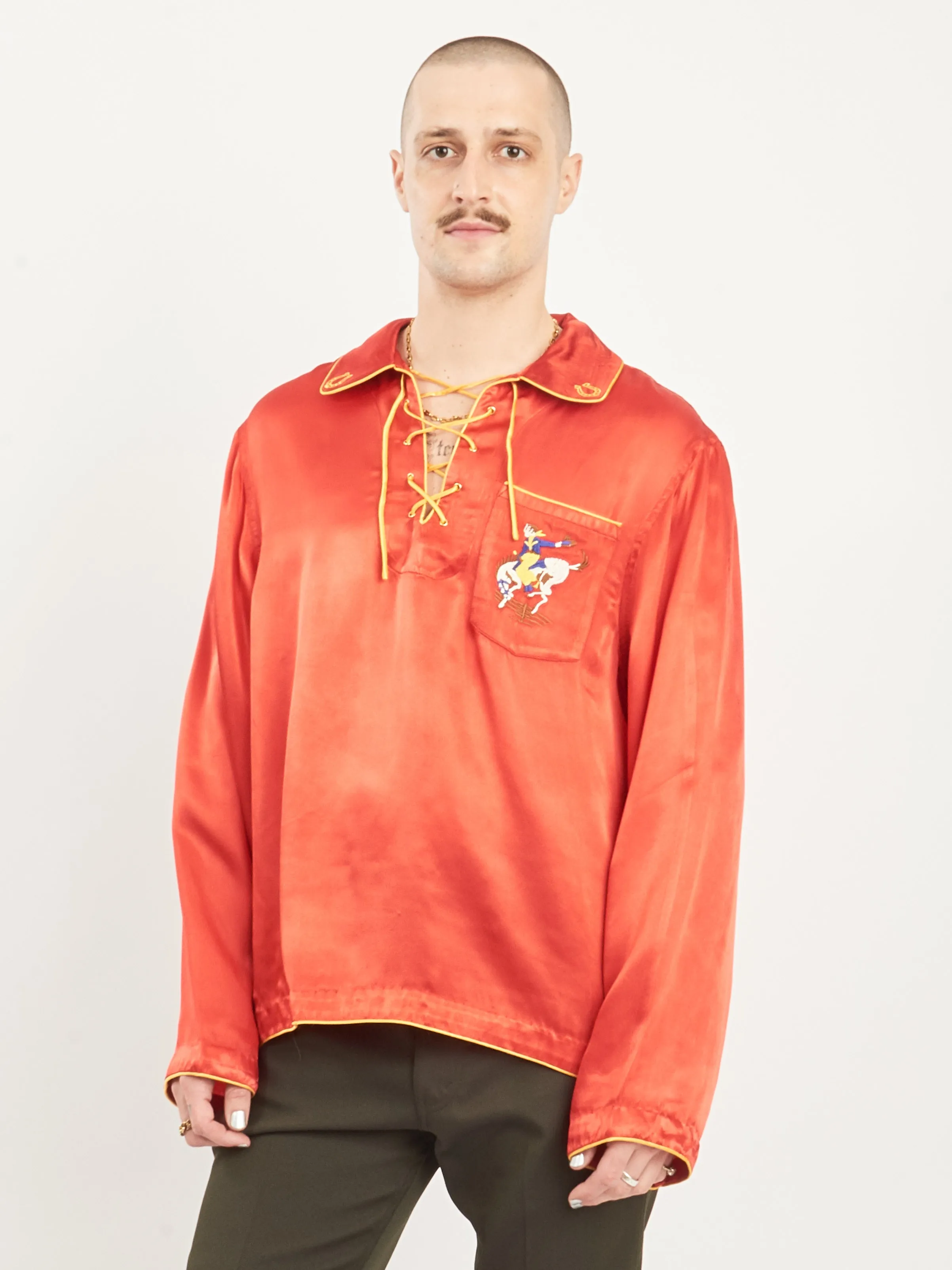 Red/Yellow Bronco Pullover