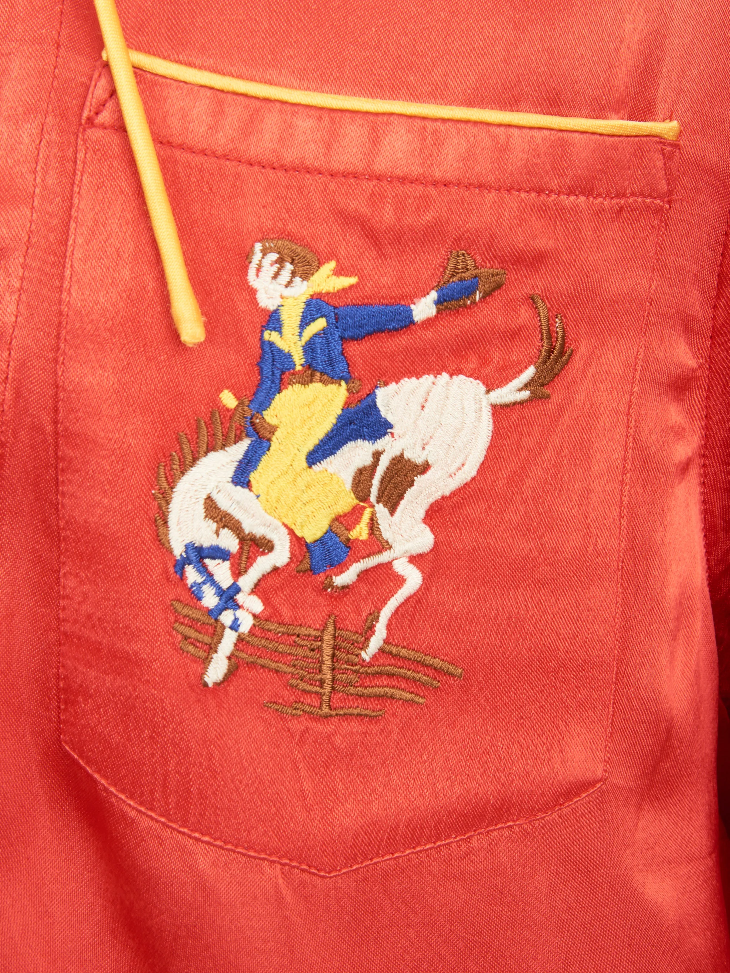 Red/Yellow Bronco Pullover