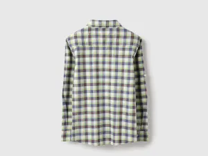Regular Fit Spread Collar Bright Checkered Shirt