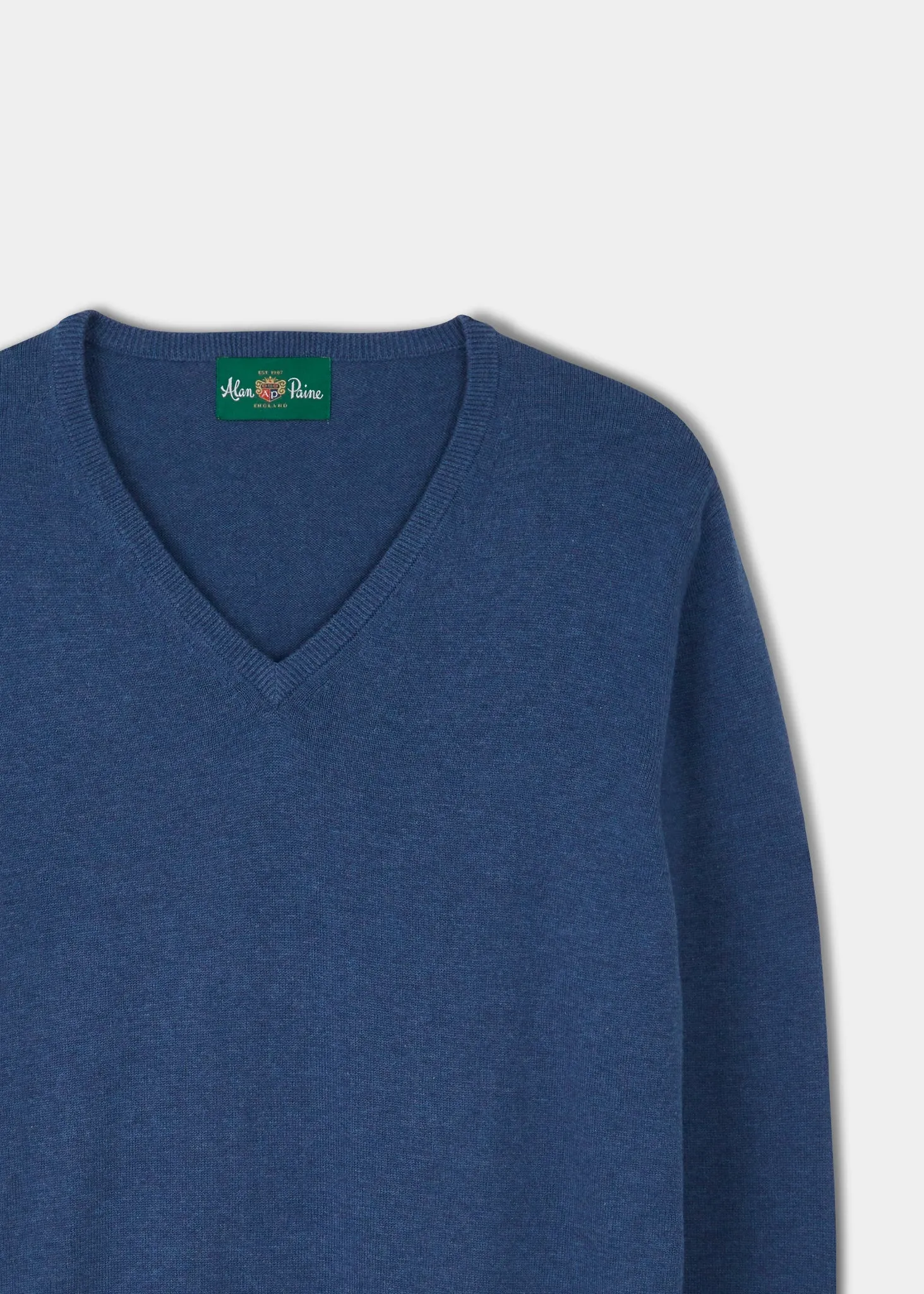 Rothwell Cotton Cashmere Jumper In Indigo