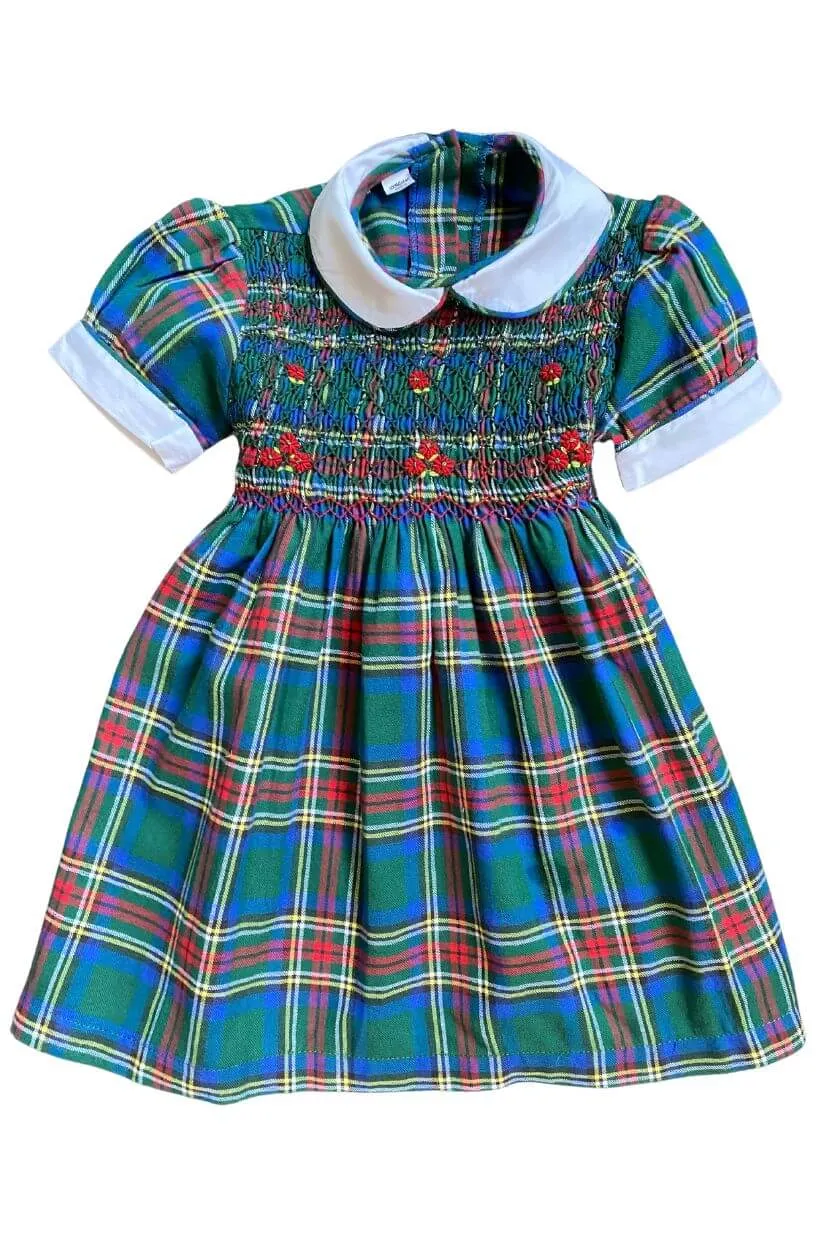SAMPLE Smocked Plaid Dress