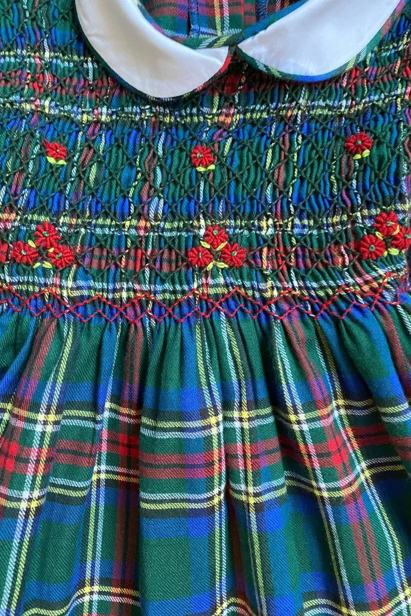 SAMPLE Smocked Plaid Dress