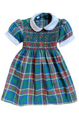 SAMPLE Smocked Plaid Dress