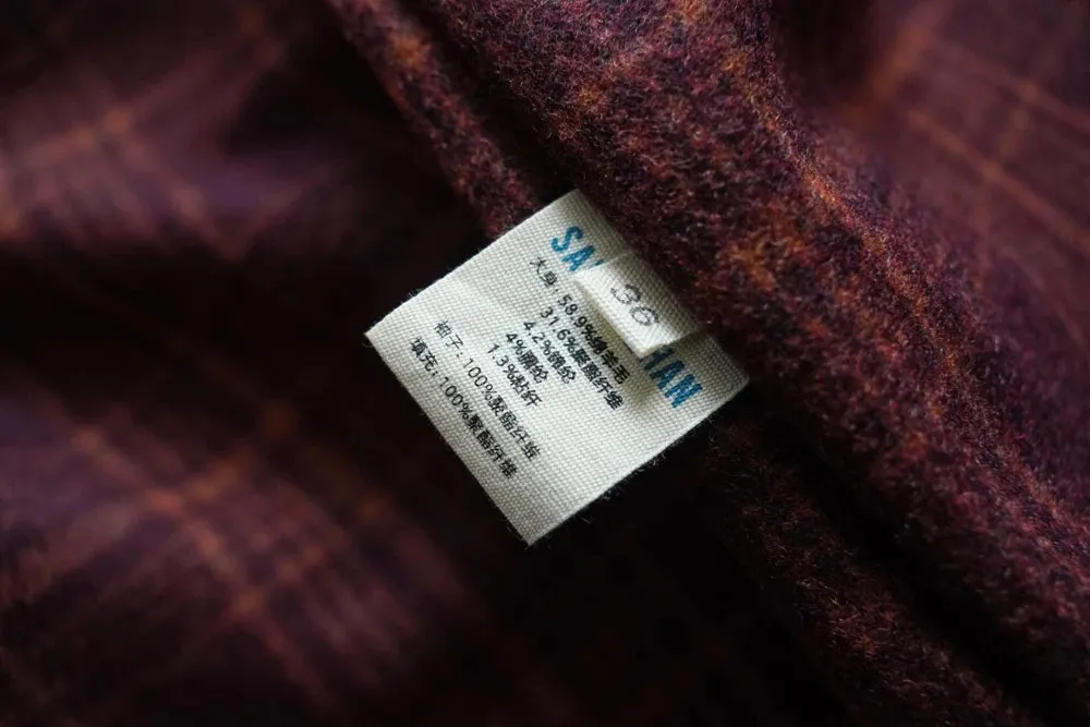 Sauce Zhan Canvas Hunter's Jacket with Detachable Wool Liner Mans Work Jacket Regular Fit