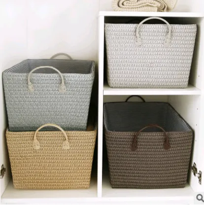 Simple hamper storage basket storage basket finishing basket large size clothes basket toy basket