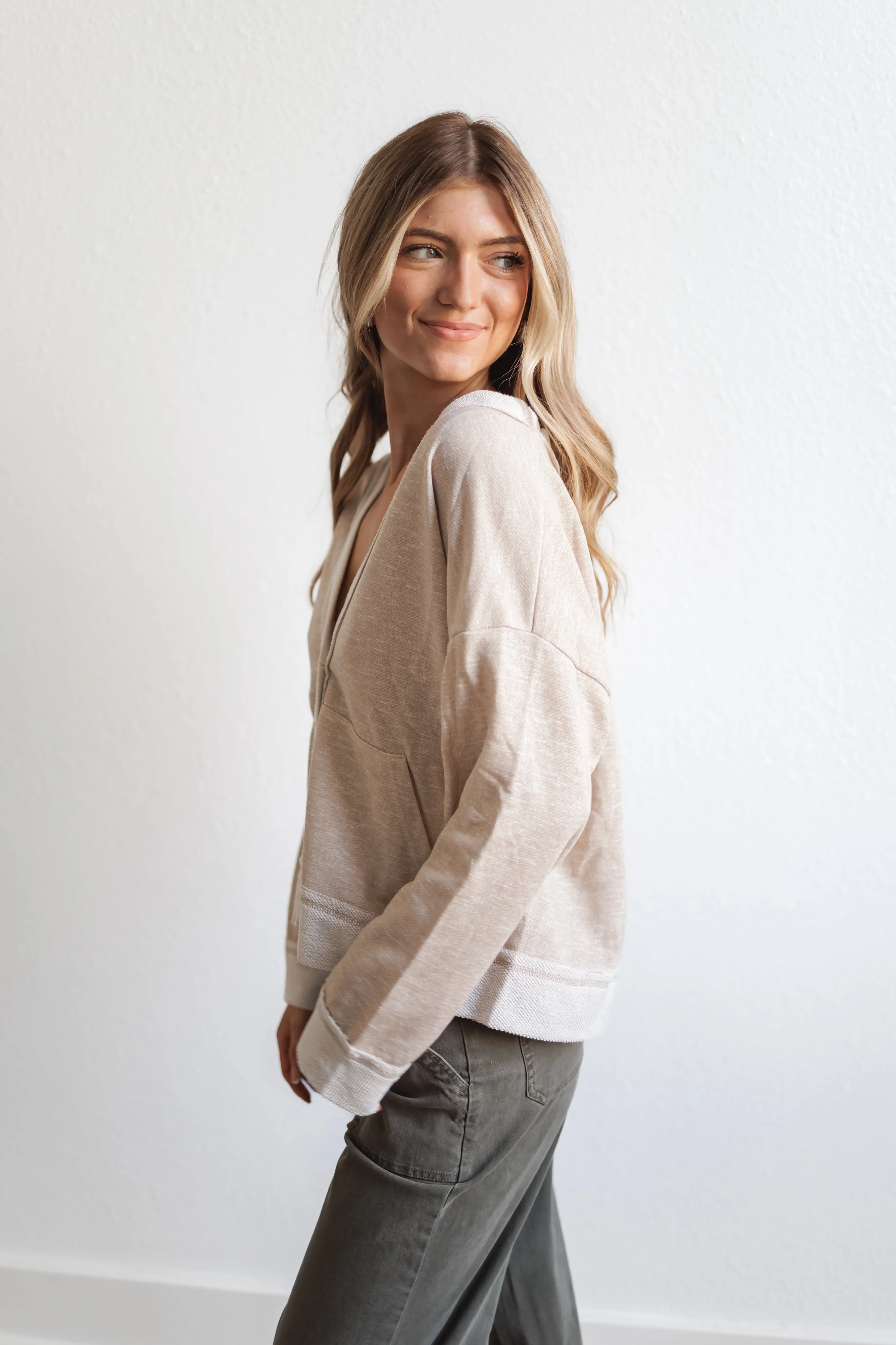 Simply Adore Top-Lt. Taupe