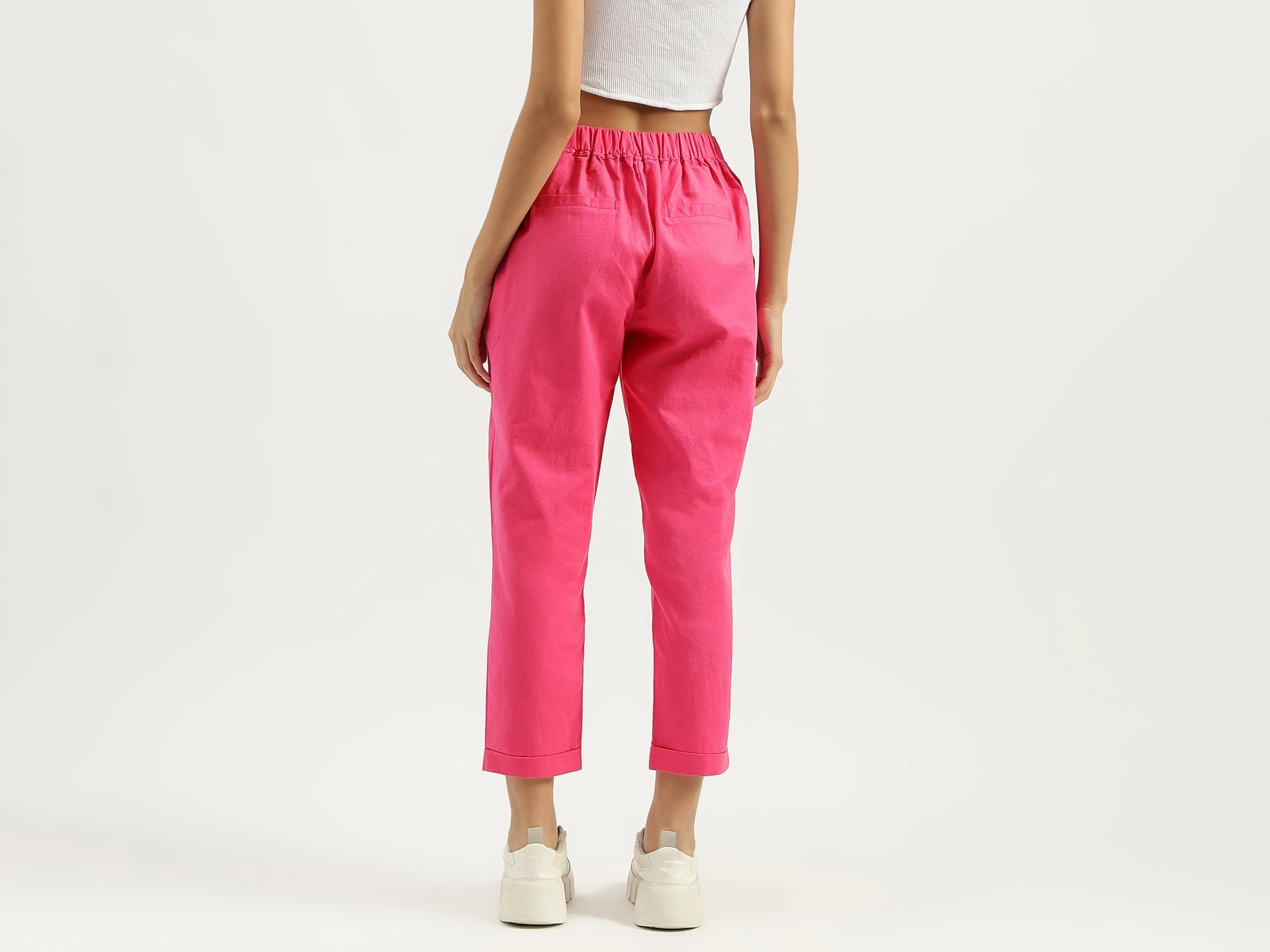 Solid Straight Fit Track Pants