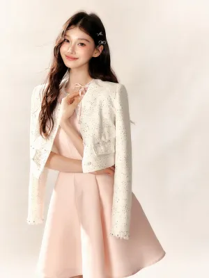 Sparkling Sequin Tweed Jacket