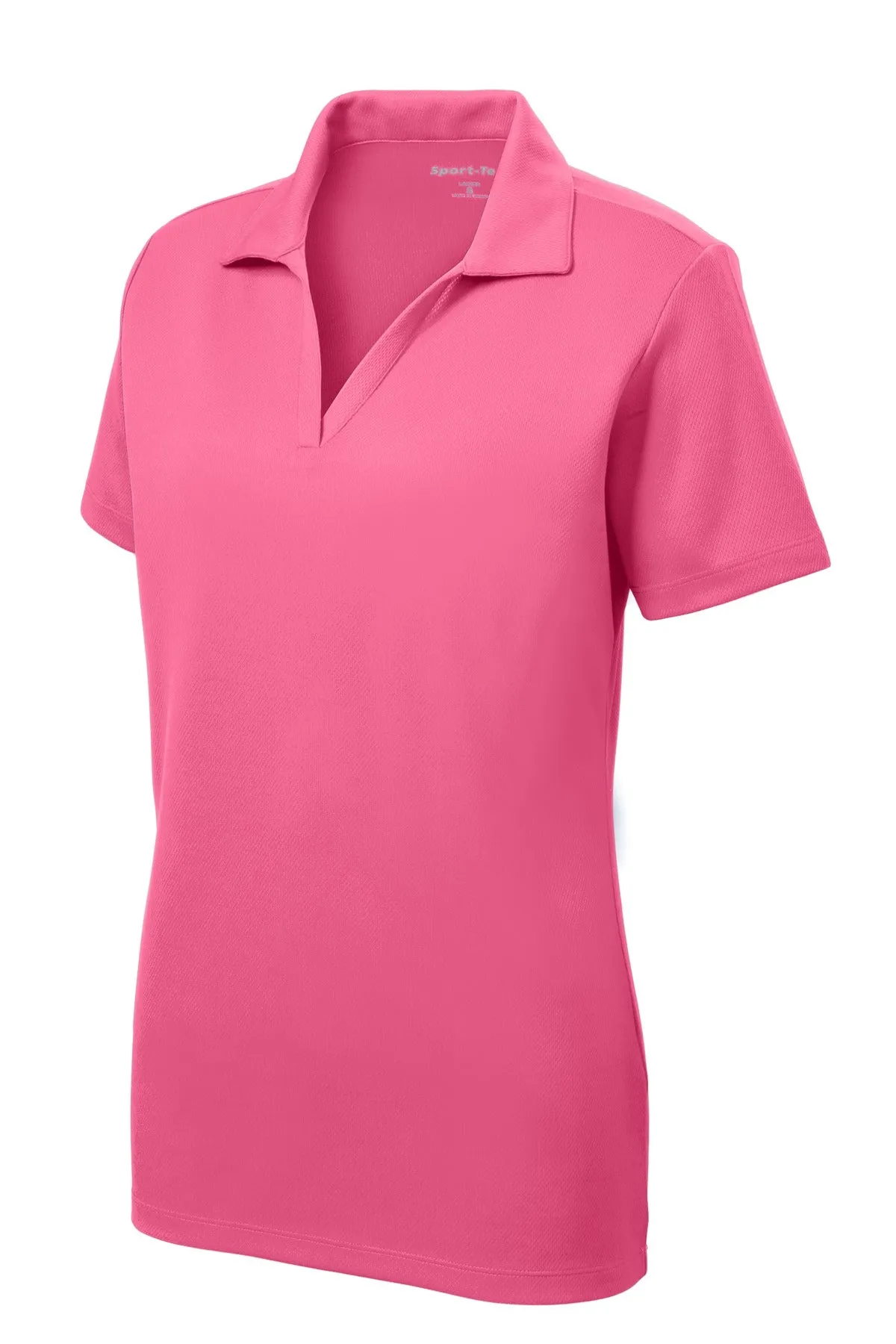 Sport-Tek Women's PosiCharge RacerMesh Polo. LST640 Bright Pink
