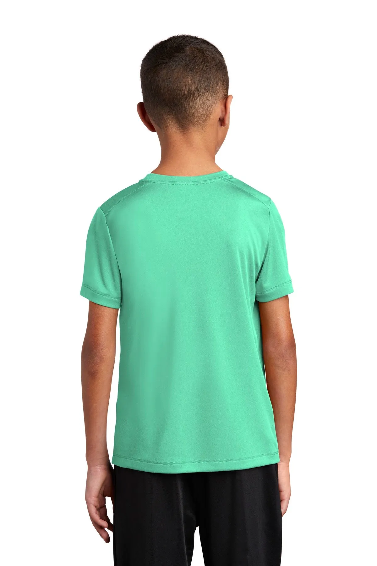 Sport-Tek  Youth Posi-UV Pro Tee. YST420 Bright Seafoam