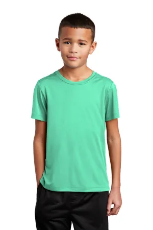 Sport-Tek  Youth Posi-UV Pro Tee. YST420 Bright Seafoam