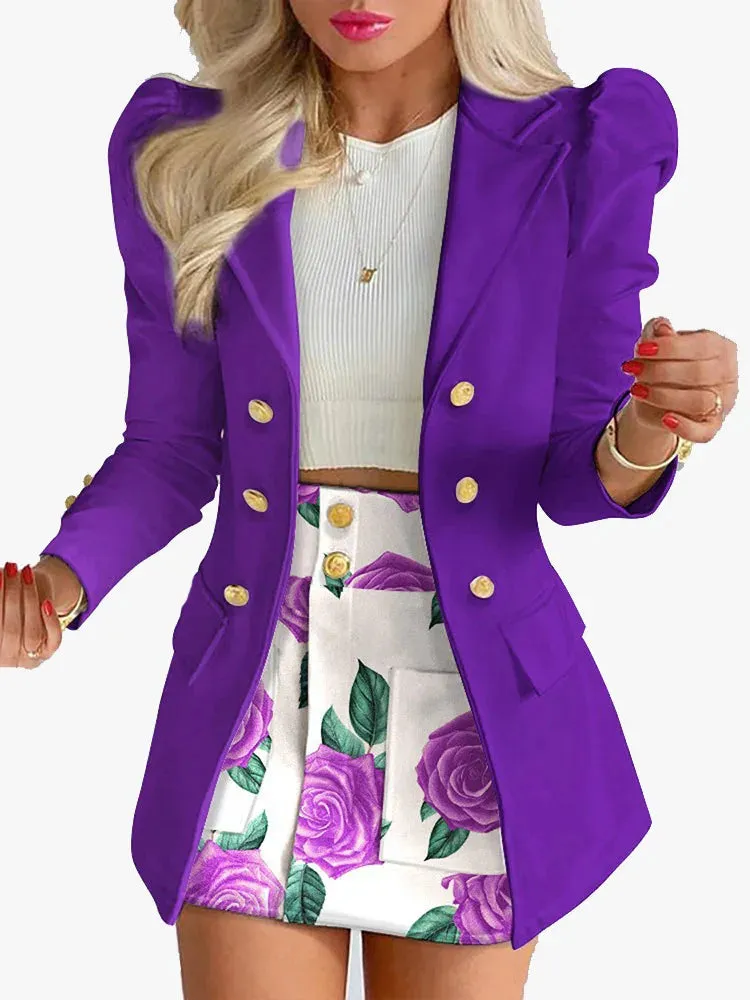 Spring Autumn New Printed Suit Set for Women