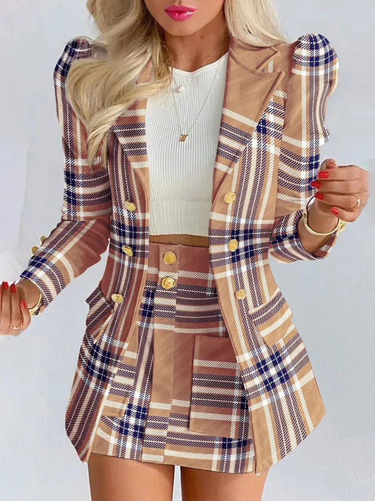 Spring Autumn New Printed Suit Set for Women