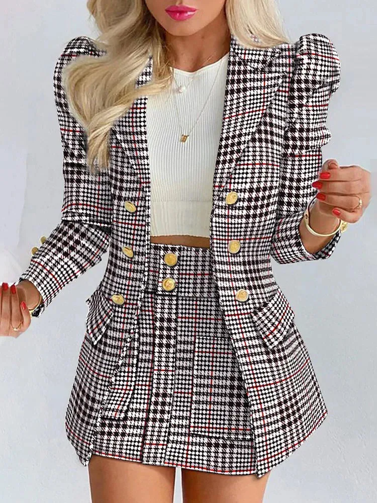 Spring Autumn New Printed Suit Set for Women