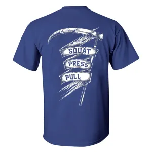 Squat Press Pull Printed Men's T-shirt
