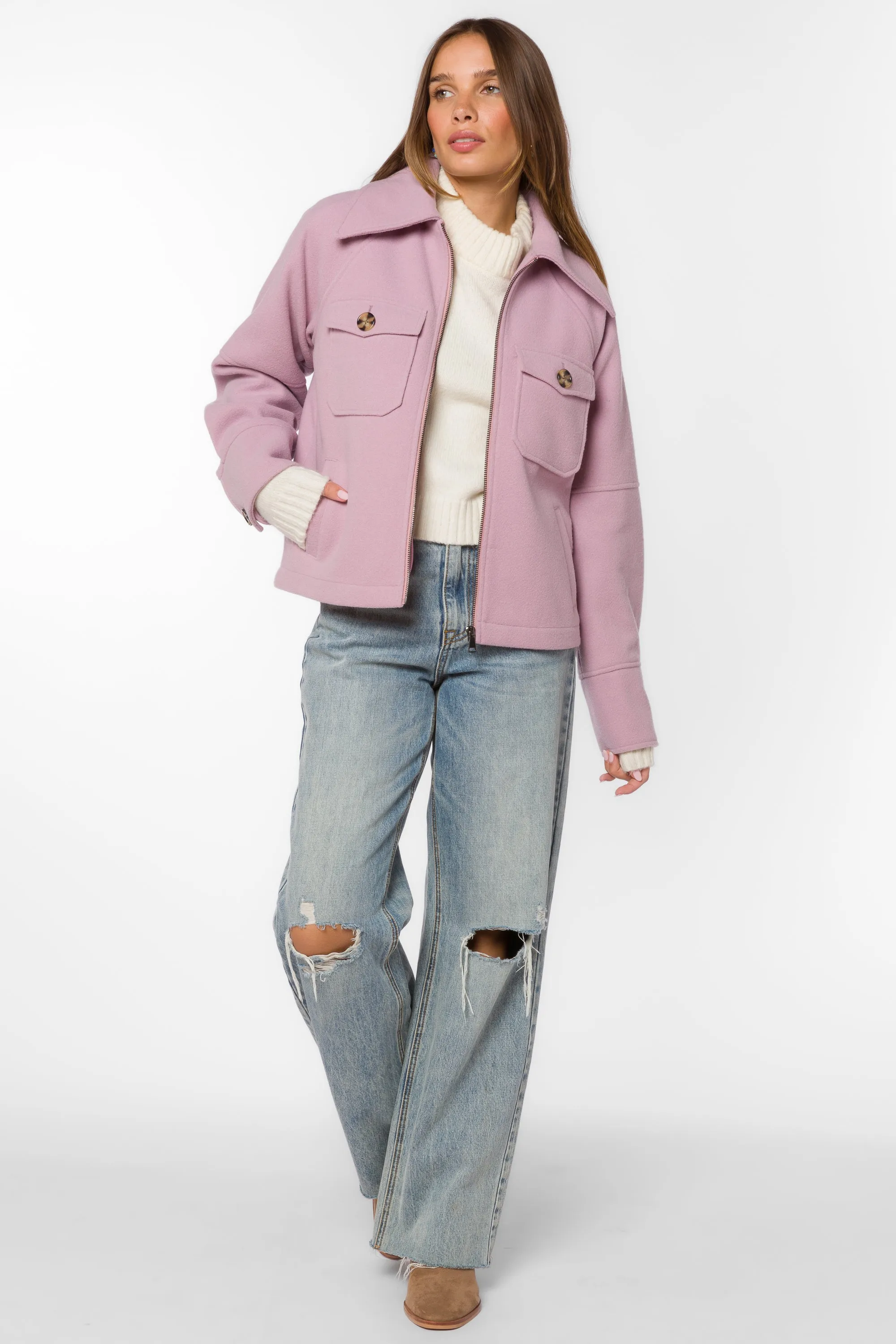 Stassi Muted Mauve Jacket