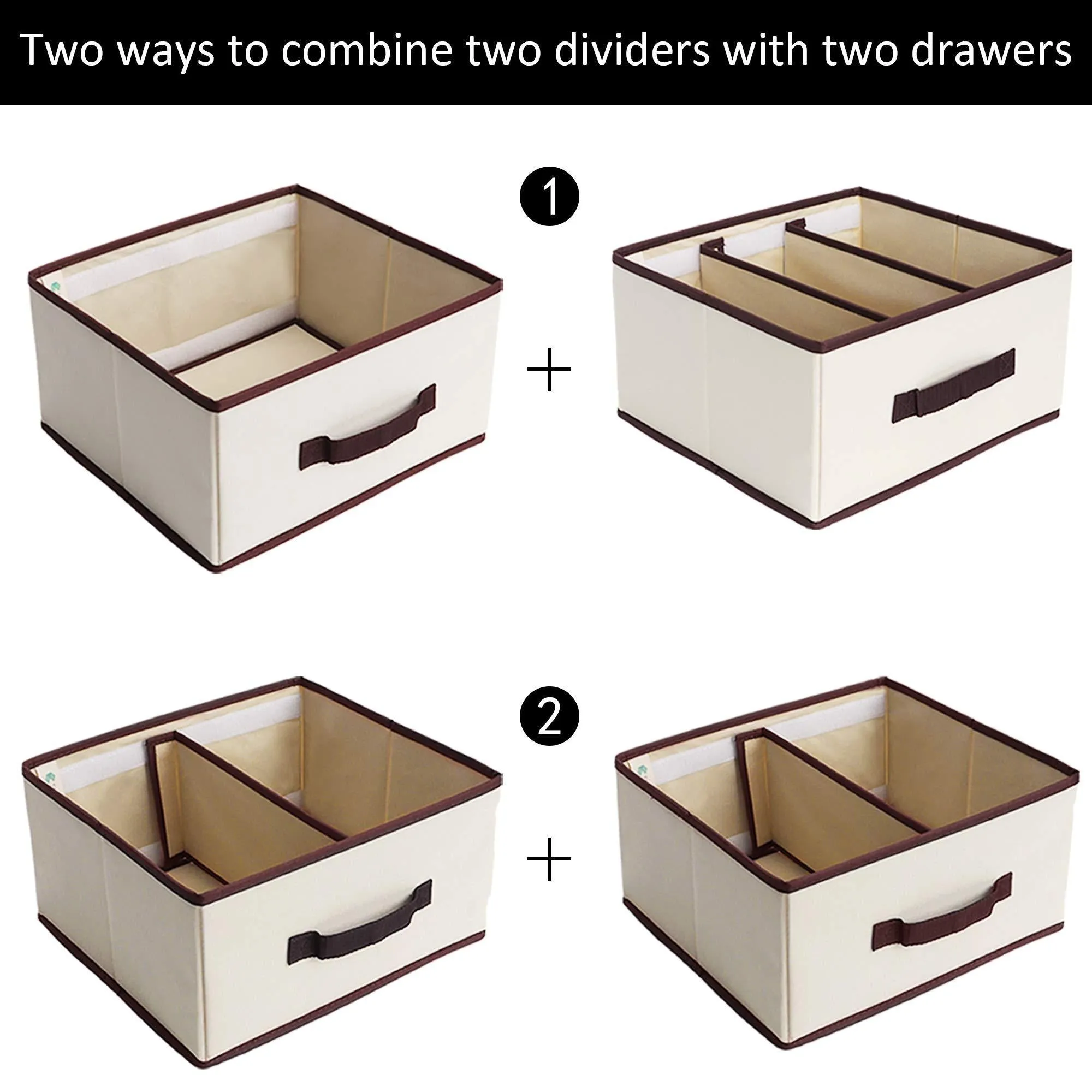 StorageWorks 6-Shelf Hanging Dresser, Foldable Closet Hanging Shelves with 2 Magic Drawers & 1 Underwear/Socks Drawer, 42.5"H x 13.6"W x 12.2"D