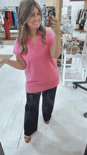 Summer Knit Pants in Black