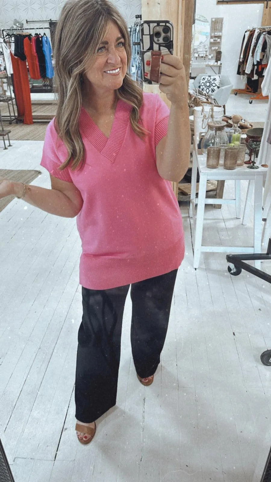 Summer Knit Pants in Black