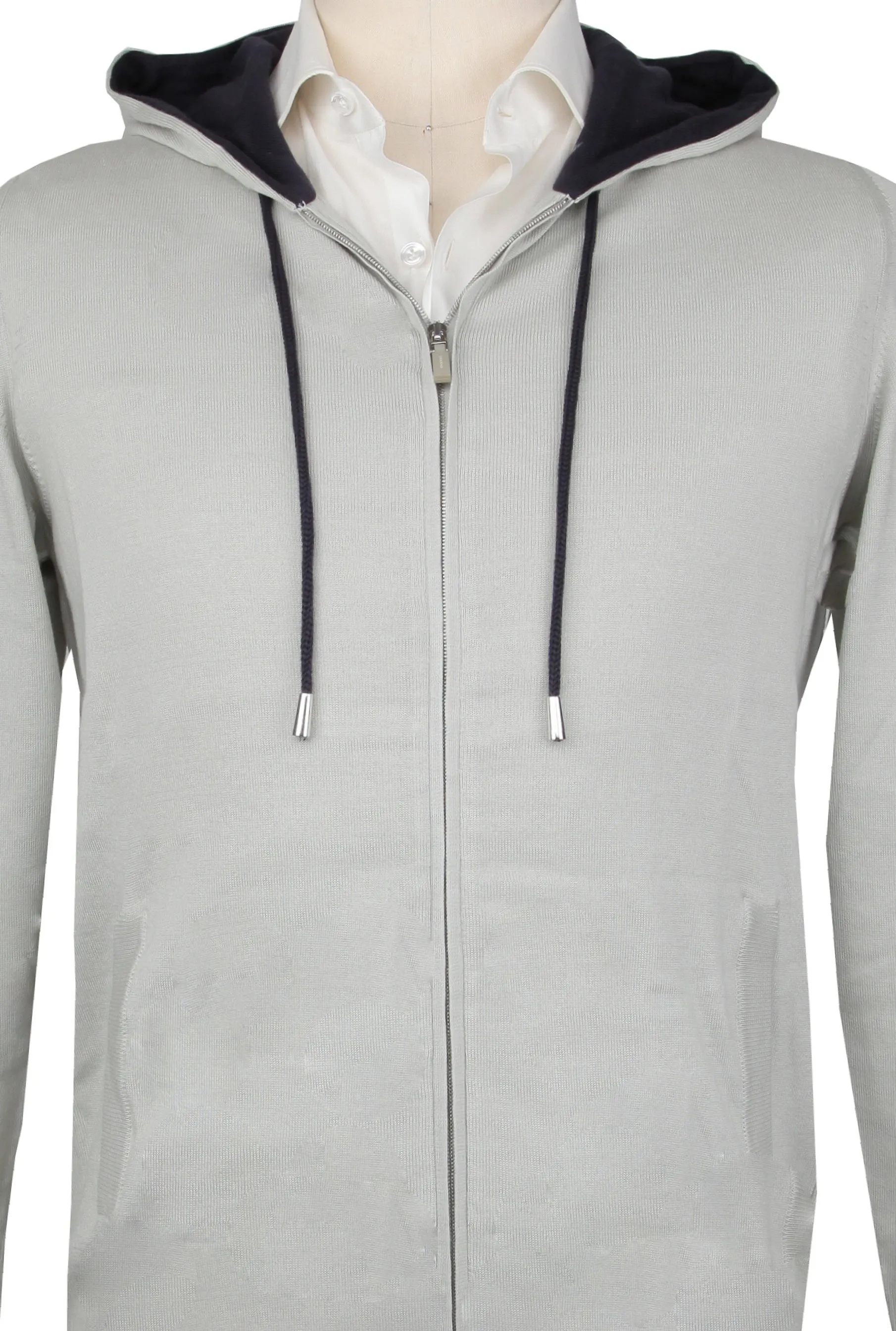 Svevo Parma Light Gray Hooded Sweater