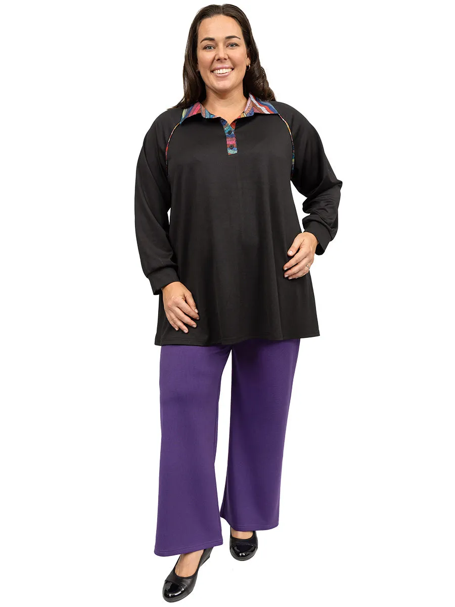 Sybil Ponte Pants - Purple