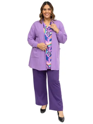 Sybil Ponte Pants - Purple
