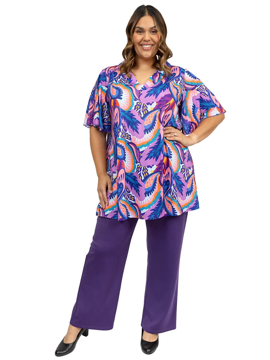 Sybil Ponte Pants - Purple
