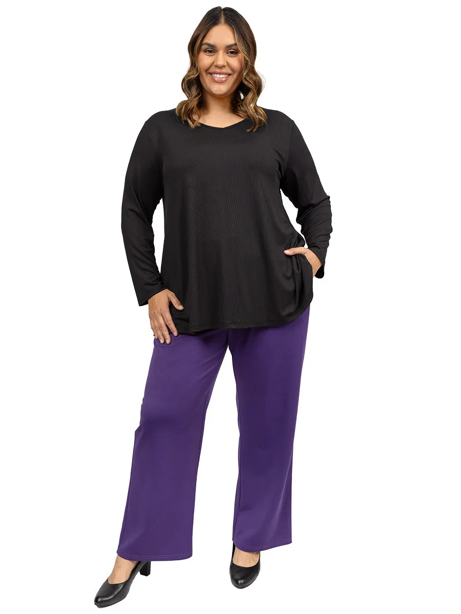 Sybil Ponte Pants - Purple