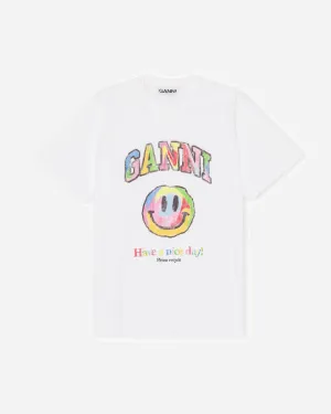 T-shirt Smiley - Bright White