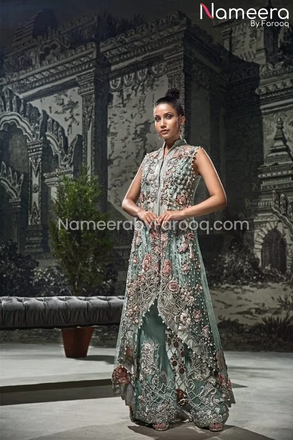 Tail Maxi Dress Pakistani Wedding Wear Online #PN22