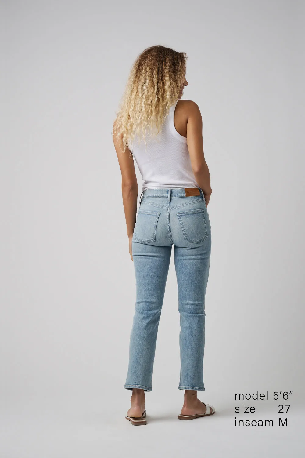The Melrose Straight Denim  |  Pebble