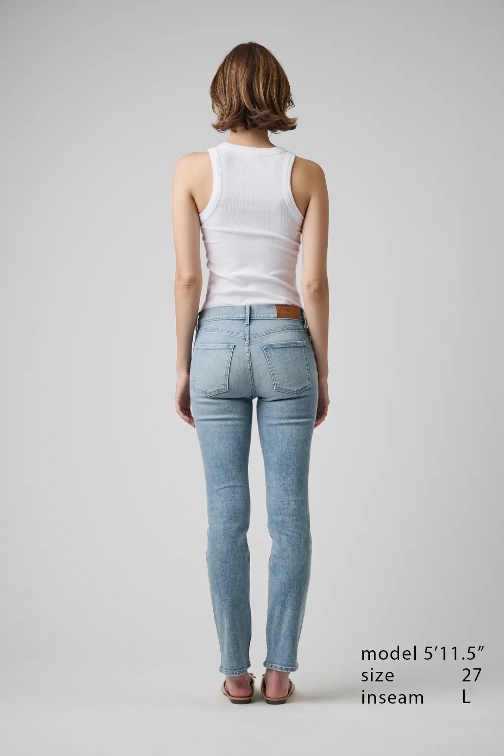 The Melrose Straight Denim  |  Pebble