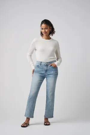 The Melrose Straight Denim  |  Pebble