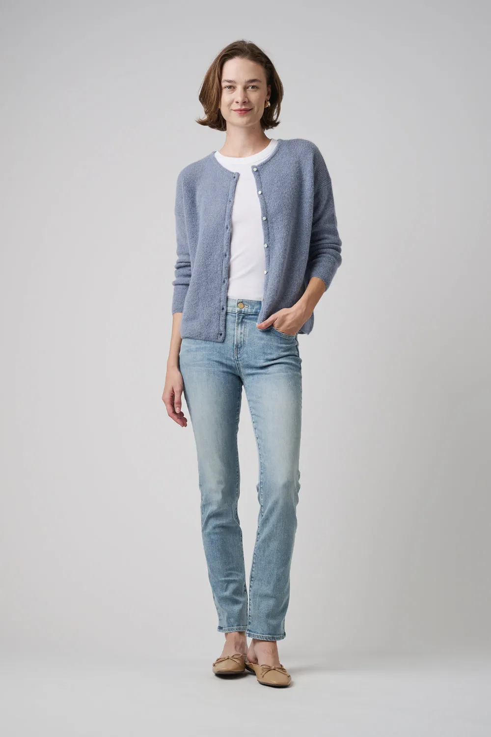 The Melrose Straight Denim  |  Pebble