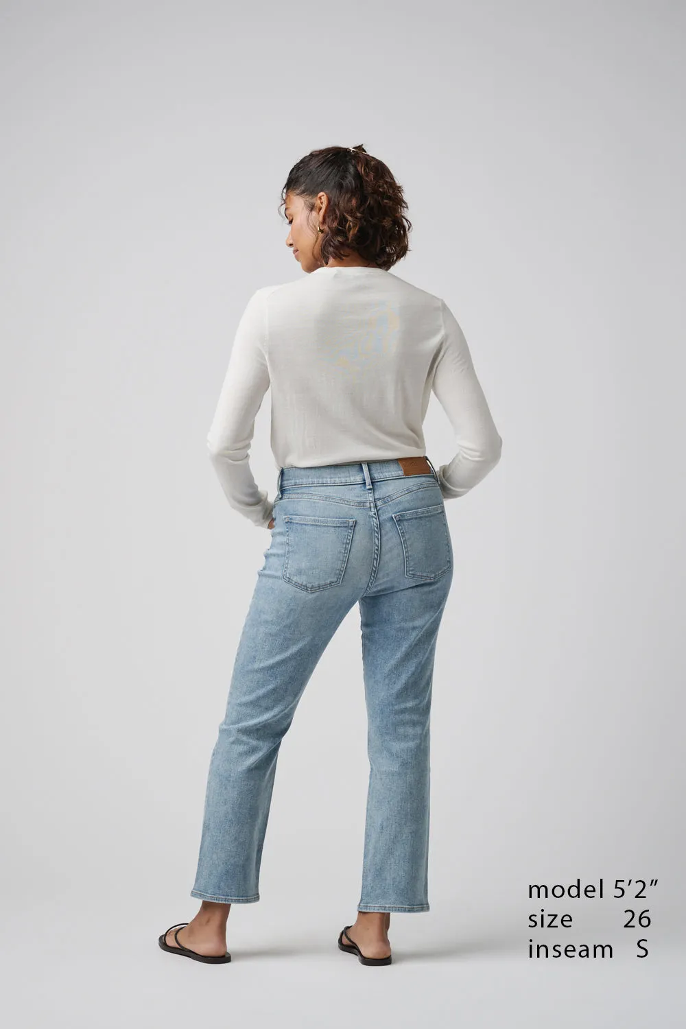 The Melrose Straight Denim  |  Pebble