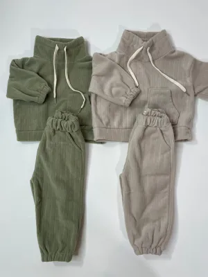 Thick Ribbed Fleece Set