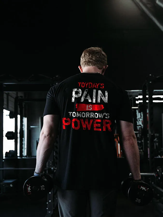Today's Pain Is Tomorrow's Power Printed Men's T-shirt