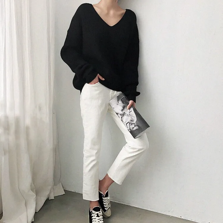 Trendy V-Neck Sweaters