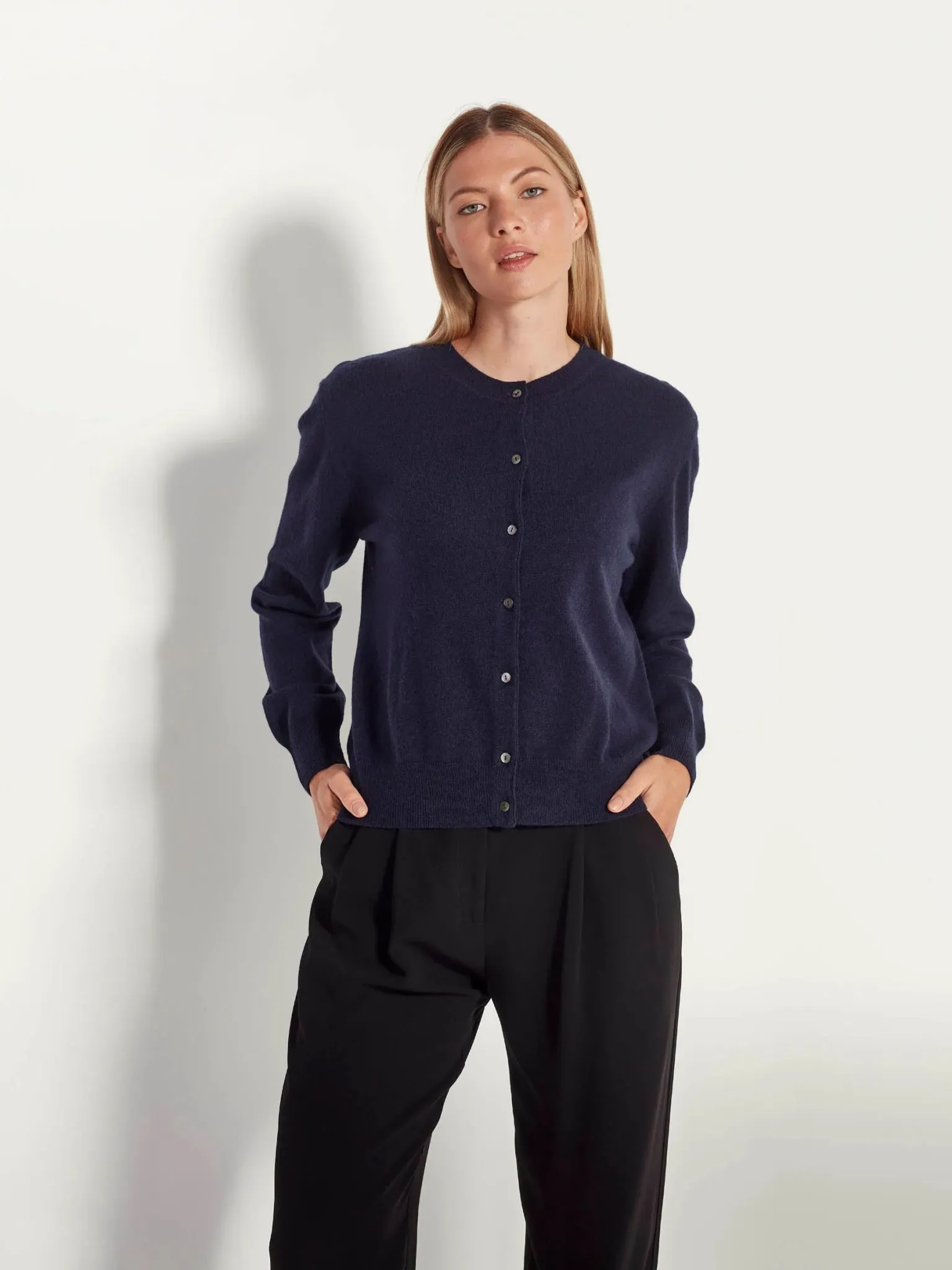 Twin Cardi (Cashmere) | Ink