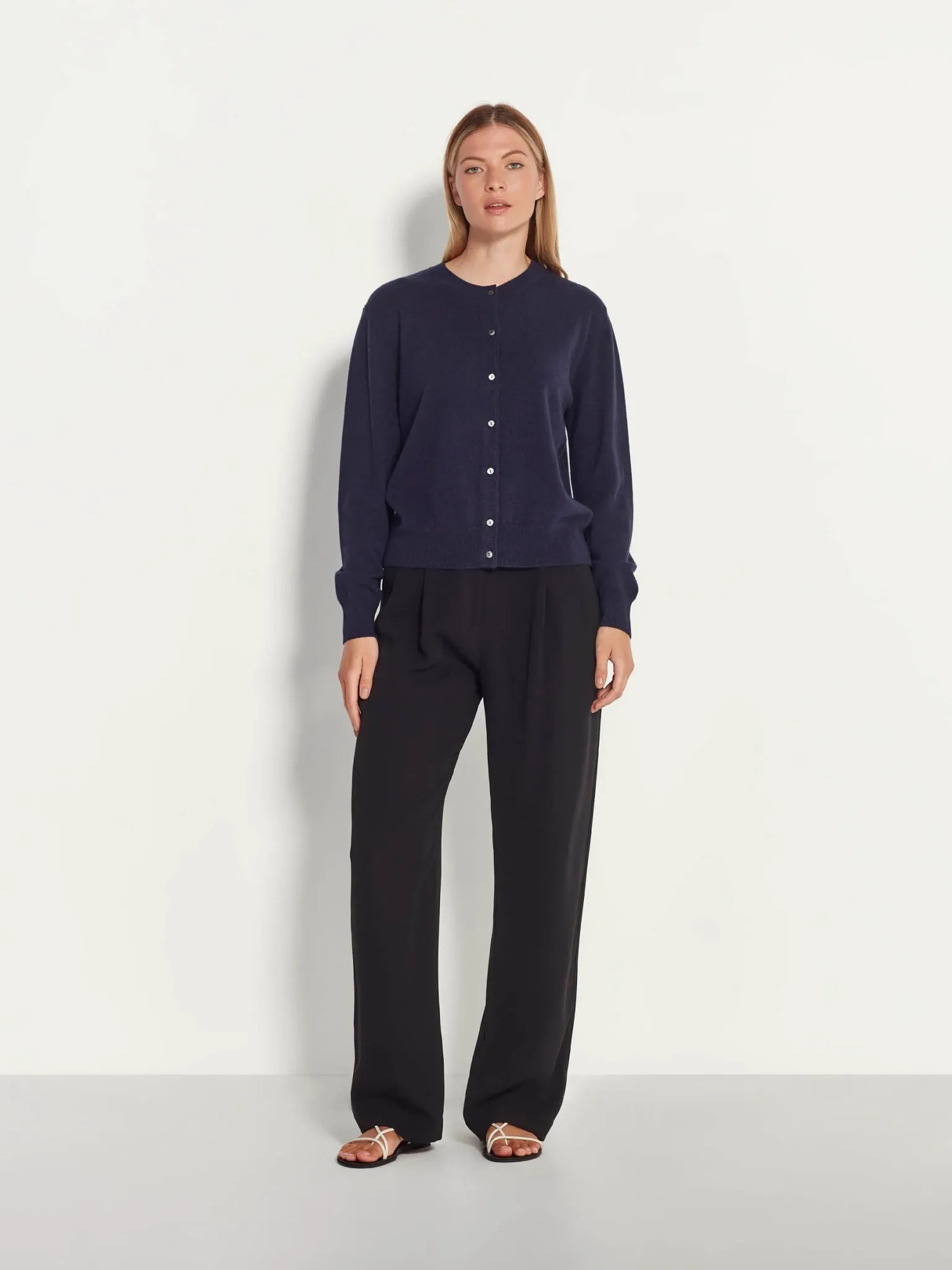 Twin Cardi (Cashmere) | Ink