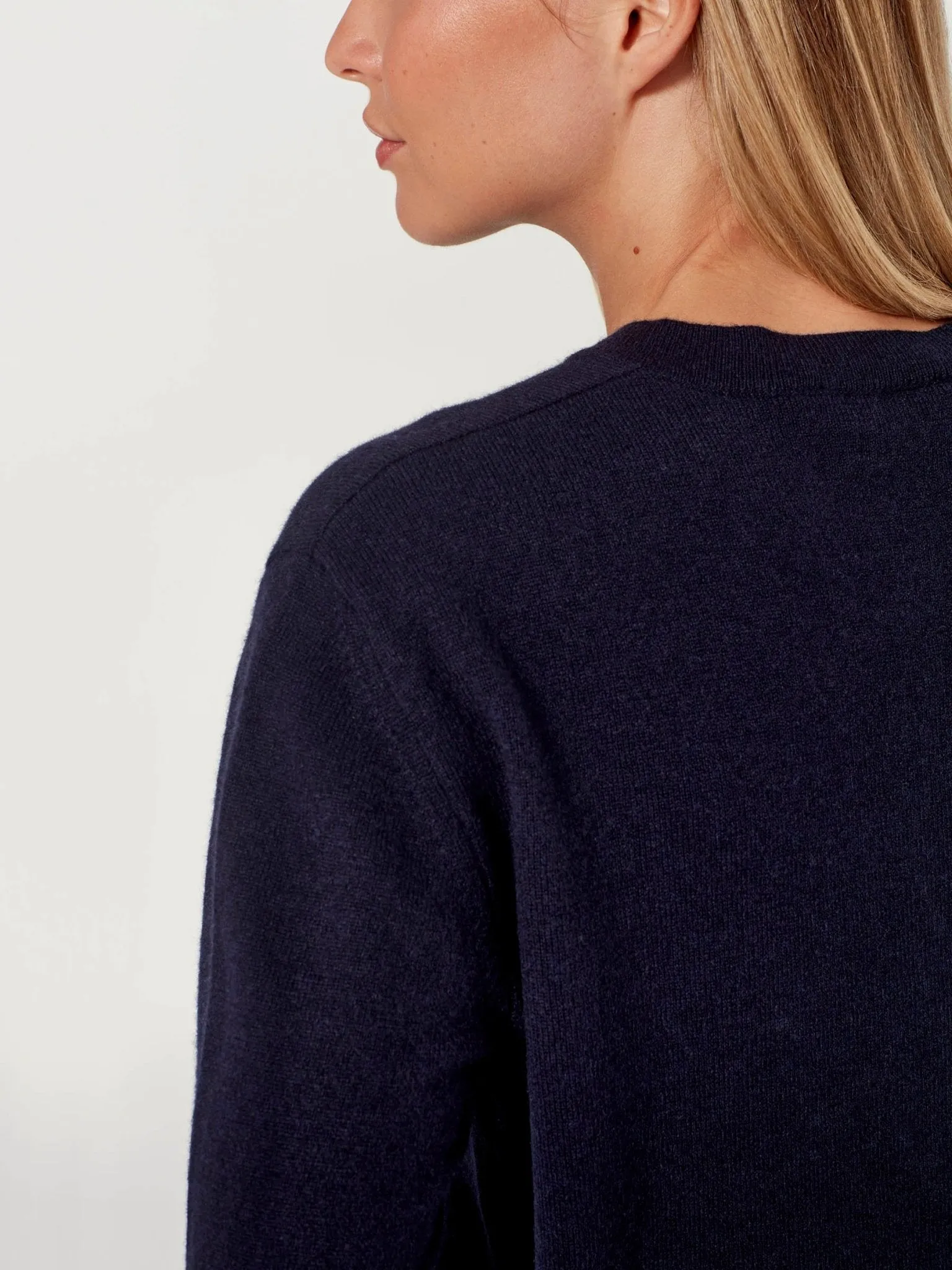 Twin Cardi (Cashmere) | Ink