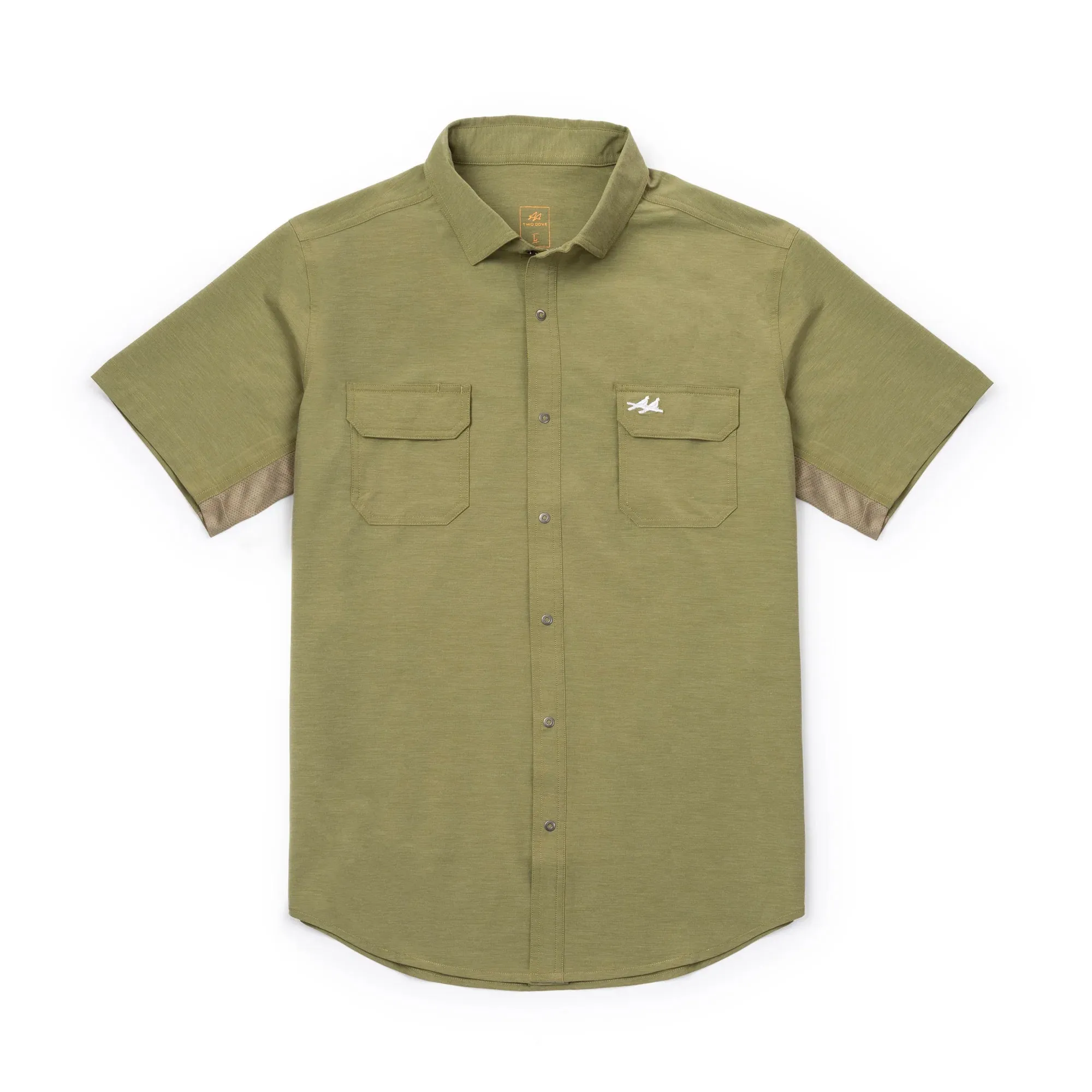 Two Dove - Rio Ultimate Outdoor Blend Short Sleeve - Olive Green - Large