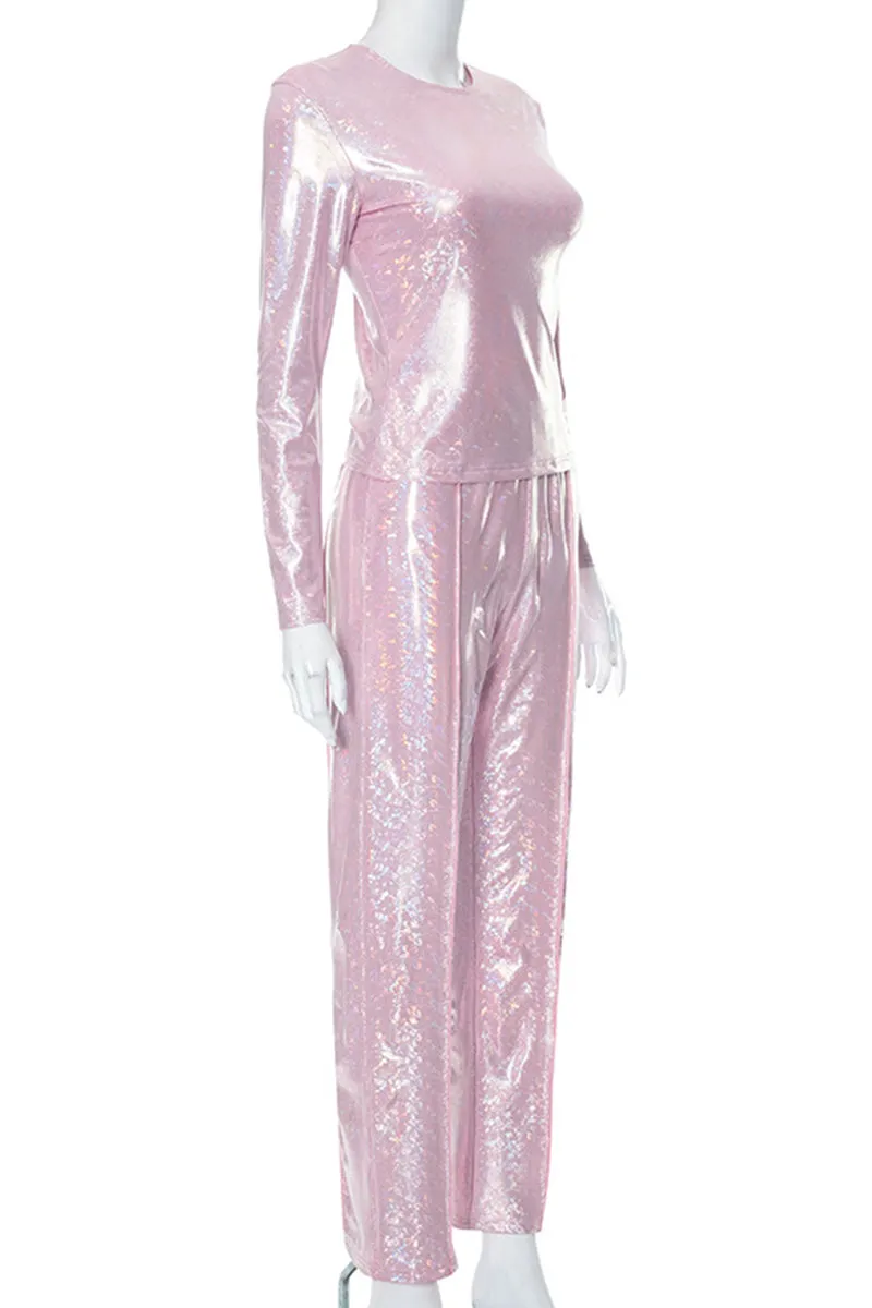 UG0301 Glitter Shirt and Pants Set
