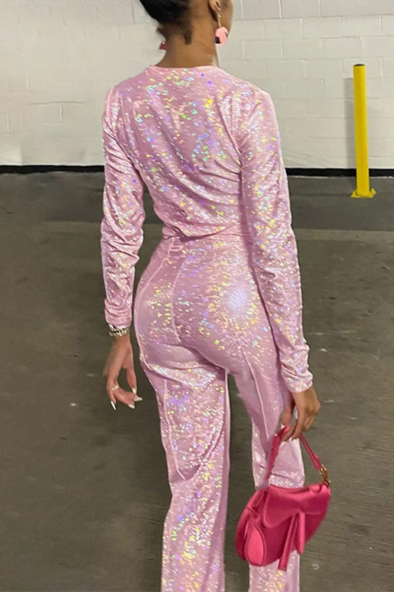 UG0301 Glitter Shirt and Pants Set