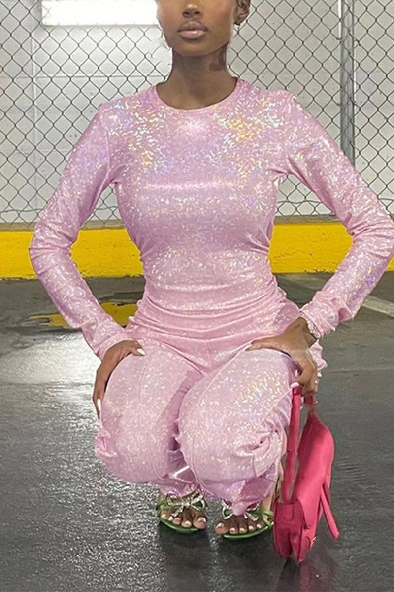 UG0301 Glitter Shirt and Pants Set