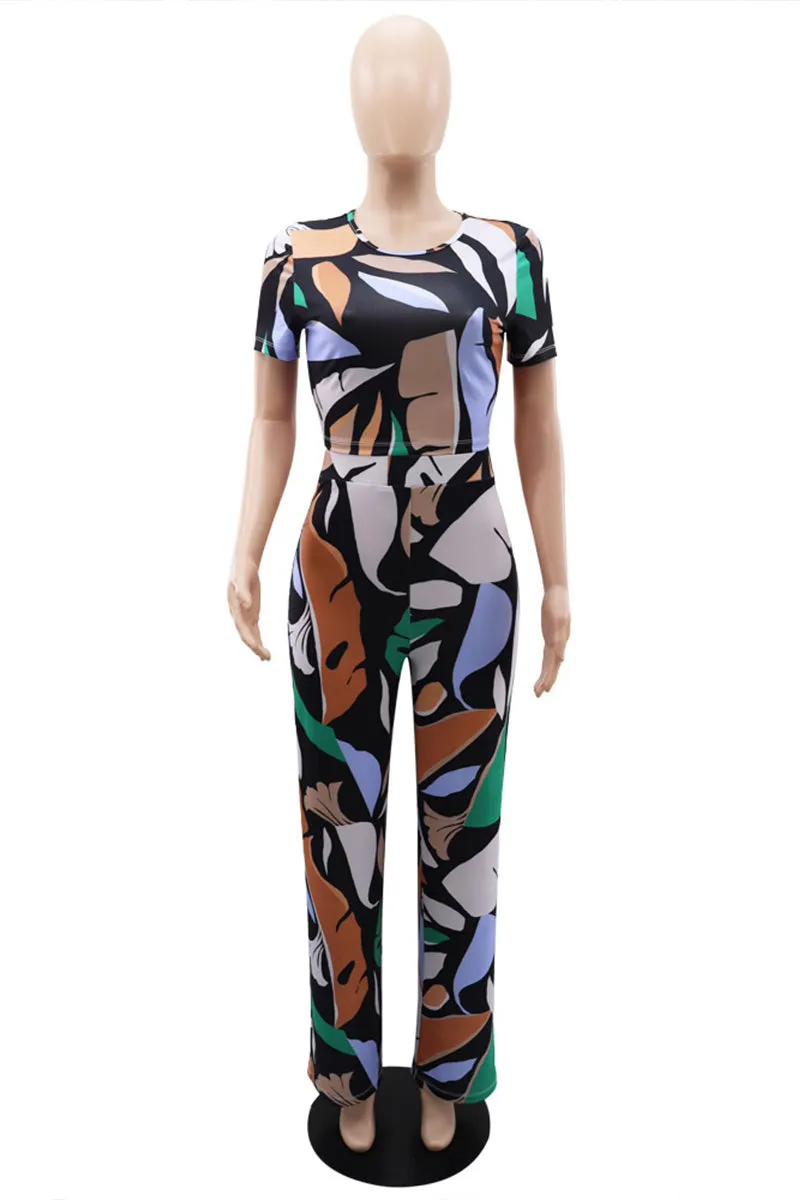 UG0465 Graphic Tee and Pants Set